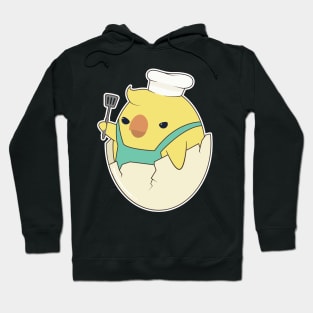 Chick as Cook with Chef's hat & Spatula Hoodie